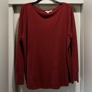 CHICOS Knit Top with Embellished Wrist